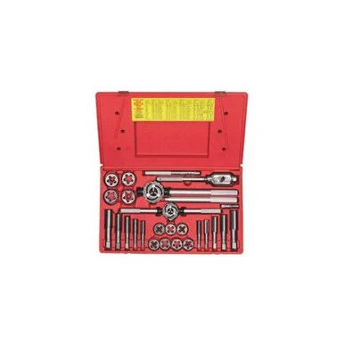 Hanson 97094 25 Piece Fractional Tap And Hexagon Die Set