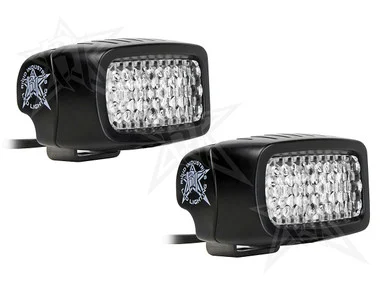 RIGID INDUSTRIES RIGID Back-Up Kit, Includes 2 SR-M Series PRO Flood Diffused, Surface Mount 980003