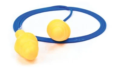 E-a-r Ultrafit Corded Earplugs - Polymer, Vinyl Cord - 100/ Bag - Yellow (3404004)