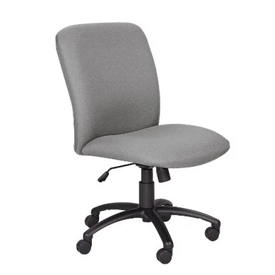 Safco Big & Tall Executive High-back Chair - Foam Black Seat, Polyester - Back - Black Frame (3490BL)