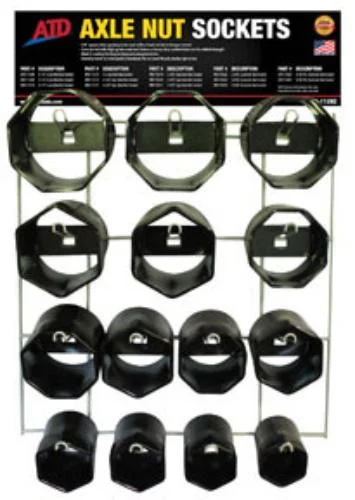 Atd Tools ATD-11292 14 Pc. Axle Nut Socket Display 11292_59