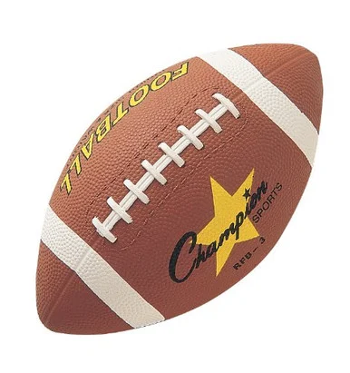 CHAMPION SPORT RFB3 Rubber Sports Ball, For Football, Junior Size, Brown - Champion Sports