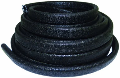 Taco Metals 11005726 Taco Flexible Vinyl Trim - ½" Opening X ⅝"w X 25'l - Black