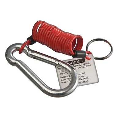 Fastway 80012140 Retail Pack 4' Zip Breakaway Coiled Cable W/snap Ring