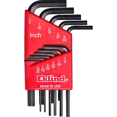 Eklind Tool Company 10111 11 Piece Sae Short Hex-l Hex Key Set