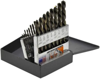 R.w. Thompson Inc 21KK6 21 Piece Left Hand Jobber Length Drill Bit Set - KnKut Performance