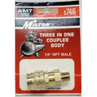 Milton Industries S-746 3-way 1/4" Male Body "a, M & T