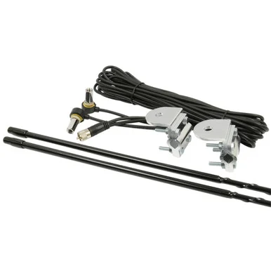 Roadpro Cb Accessories RPPS-23KB 3ft Dual Antenna Kit Black
