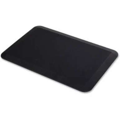 Safco Anti-fatigue Mat - Floor, Carpet - 20" Length X 19.75" Width X 0.75" Thickness - Rectangle - Polyurethane - Black (2110bl)