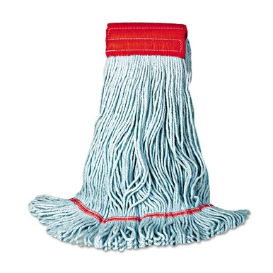 Boardwalk 402BL Mop Head, Premium Standard Head, Cotton/rayon Fiber, Medium, Blue, 12/carton