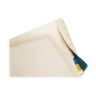 Tabbies Cov'r'tab Color Code Cover - 8" Length X 2.50" Width - Self-adhesive - Manila - Paper - 50/pack (TAB55990)