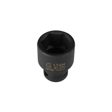 Sunex 813M 1/4in. Drive Standard 6 Point Impact Socket 13mm