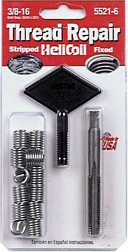 Helicoil 5521-6 Thread Repair Kit, 3/8-16 Unc