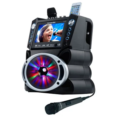 Karaoke USA GF842 Karaoke System with 7" Color Screen and Recording - JS Karaoke/ Dok