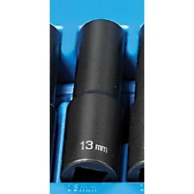 Grey Pneumatic 2113MD 1/2" Drive 12 Point Deep Metric Impact Socket 13mm