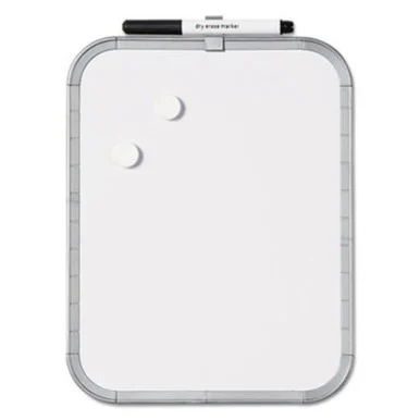 Bi-Silque Visual Communication CLK030203 Magnetic Dry Erase Board, 11 X 14, White Plastic Frame
