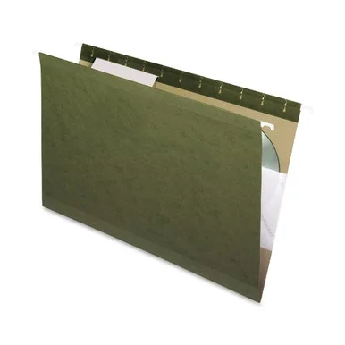 Pendaflex Reinforced Hanging Folder - Legal - 8.50" X 14" - 1/3 Tab Cut - Standard Green - 25 / Box (ESS415313)