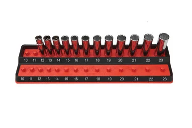 Mechanics Time Saver PSH50M-RED Mechanic's Time Savers 1/2" Metric Peg Socket Holder - Red