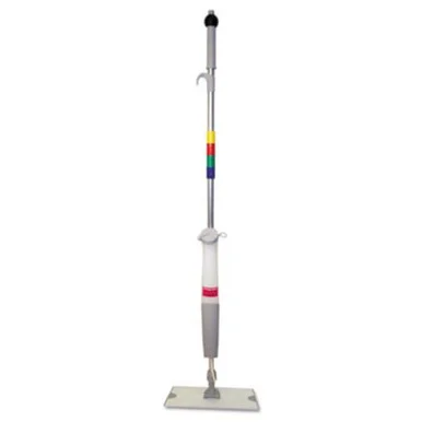 Boardwalk BWKBWMS16MFM Bucketless Microfiber Mop System, 5 X 18 Head, 59" Handle, Blue/gray