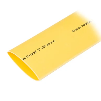 Ancor 307948 Heat Shrink Tubing 1" X 48" - Yellow - 1 Pieces