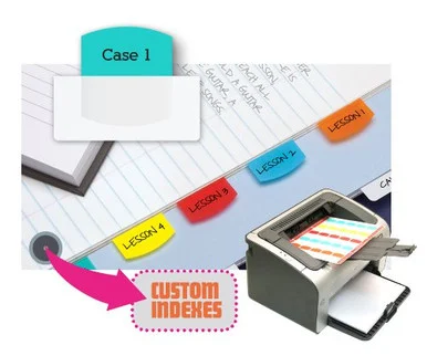 Redi-tag Laser Index Tab - Blank - 375 / Pack - Red, Blue, Mint, Orange, Yellow Tab (RTG39020)