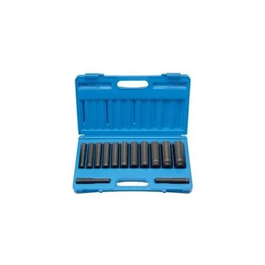 Grey Pneumatic 1313XD 13 Piece 1/2" Drive 6 Point Extra Deep Fractional Impact Socket Set