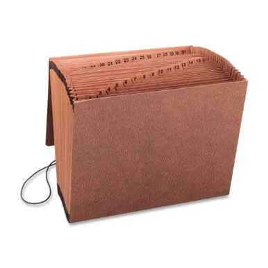 Sparco Heavy-duty 1-31 Accordion File - Letter - 8.50" X 11" - 31 Pockets - Brown - 1 Each (SPR23681)