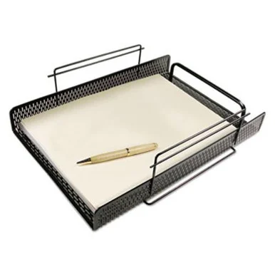 Artistic Urban Collection Punched Metal Letter Tray 8.5" x 11" , Black (art20002) - Artistic Products