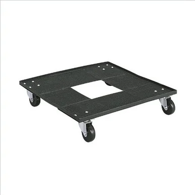 Safco Heavy-duty Stacking Chair Cart - 300 Lb Capacity - 3" Caster - Steel - 23.1" X 23.1" X 4.5" - Black (SAF4188)