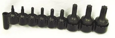 Lisle 26550 9 Piece 1/4" And 3/8" Drives Torx Socket Set