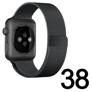 Penom BLK38MM for Apple Watch Band 38mm Milanese Loop - Black