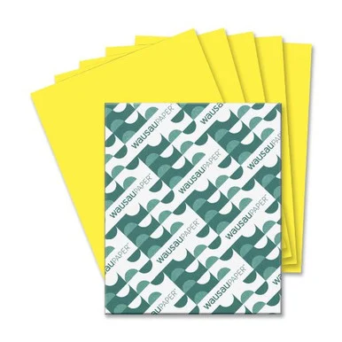 Astrobrights Colored Paper - For Inkjet Print - Letter - 8.50" X 11" - 24 Lb - 500 / Ream - Yellow (WAU22531)