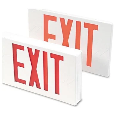 Tatco Led Exit Sign With Battery Back-up - "exit" Preprinted - Holding Sizepolycarbonate - Off White (TCO07230)