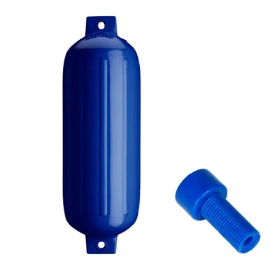 Polyform U.s. G-5-COBALTBLUE Polyform G-5 Twin Eye Fender 8.8" X 26.8" - Cobalt Blue W/air Adapter
