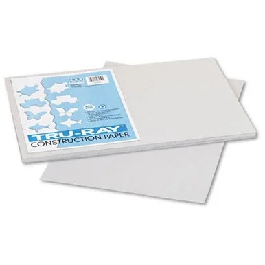 Pacon Tru-ray Sulphite Construction Paper - 12" X 18" - Gray (103059)