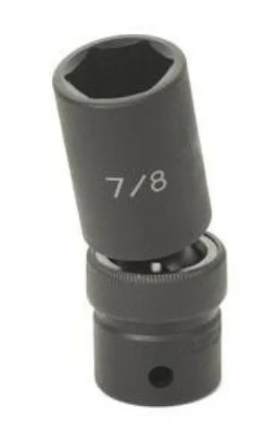 Grey Pneumatic 2040UD 1/2" Drive X 1-1/4" Deep Universal Socket 6 Point - Black