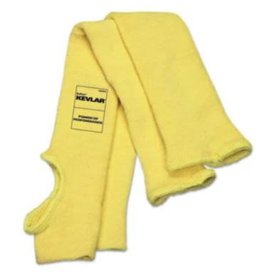 R3 Safety 9378TE Economy Series Dupont Kevlar Fiber Sleeves, One Size, Yellow, 1 Pair - MCR Safety