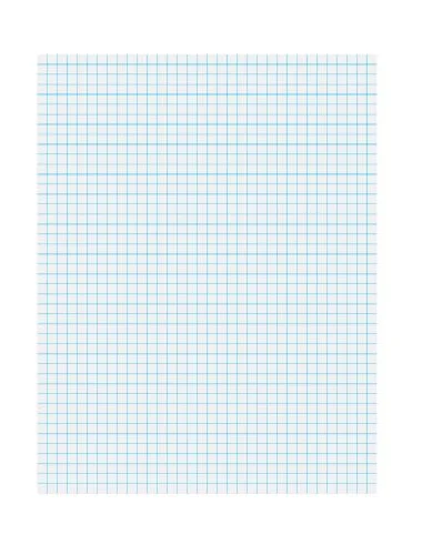 Ampad Faint Blue Ink Quadrille Pad - 50 Sheet - 20 Lb - Quad Ruled - Letter 8.50" X 11" - 50 / Pad - White Paper (22030C)
