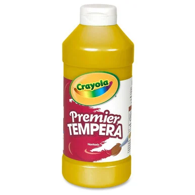 Crayola 16 Oz. Premier Tempera Paint - 16 Fl Oz - 1 Each - Gold (cyo-541216083)