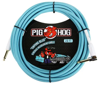 Pig Hog PCH20DBR daphne Blue Instrument Cable
