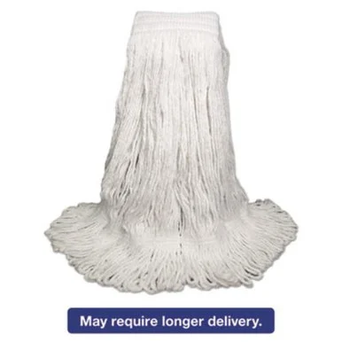 Boardwalk 524R Mop Head, Pro Loop Web/tailband, Premium Saddleback Head, Ryn, 24-oz., Wh, 12/ct