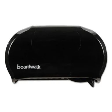 Boardwalk BWK1502 Standard Twin Toilet Tissue Dispenser, 13 X 8 3/4, Black