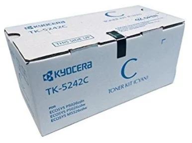 Kyocera TK-5242C Original Toner Cartridge - Cyan - Laser - 3000 Pages - 1 Each