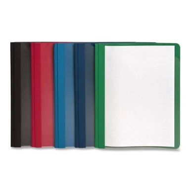 Oxford Oxford Clear Front Report Cover - Letter - 8.50" X 11" - 3 X Tang Fastener - 0.50" Folder Fastener Capacity - Assorted - 25 / Box (ESS55813)