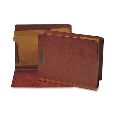 Sparco Classification Folder - Letter - 8.50" X 11" - 2 Dividers - Red - 10 / Box (SP17258)