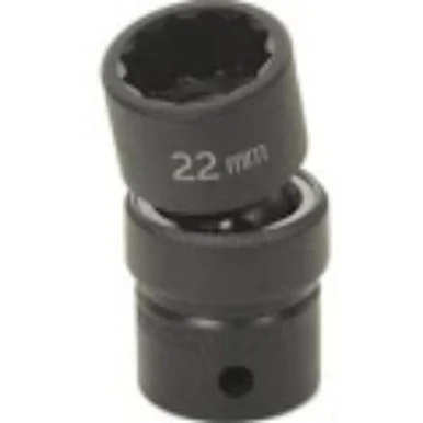 Grey Pneumatic 2112UM 1/2" Drive X 12mm Standard Universal- 12 Point Socket