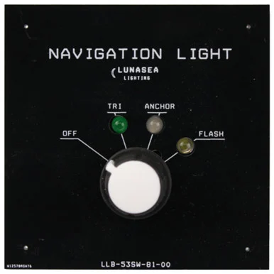 Lunasea Lighting LLB-53SW-81-00 Lunasea Tri/anchor/flash Fixture Switch