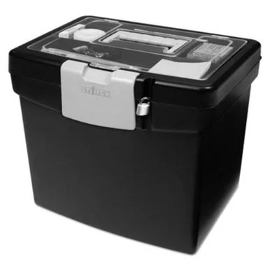 Storex Portable File Storage Box with XL Lid (61504u01c)