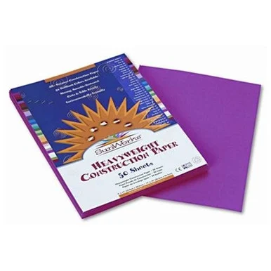 Sunworks 9103 Groundwood Construction Paper - 12" X 9" - Hot Pink