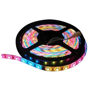 Lunasea Lighting 10917063 Lunasea Flexible Strip Led - 5m W/connector - Red/green/blue - 12v